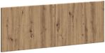 vidaXL Wandgemonteerd Hoofdbord BREDA Artisanaal eiken Bewerkt hout