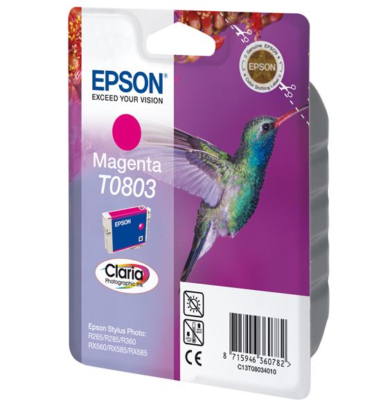 Epson T0803 Magenta Ink Cartridge - Original