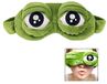 Linian Creatief Cartoon Kikker Oogmasker Grappig Slaapmasker Nieuwigheid Oogmasker (Groen)