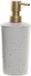 Item International Zeeppompje/dispenser - 17 cm - metaal - wit - 350 ml - navulbaar