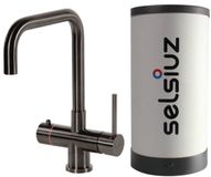 Selsiuz Haaks Gun Metal Zwart met Single boiler