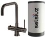 Selsiuz Haaks Gun Metal Zwart met Single boiler