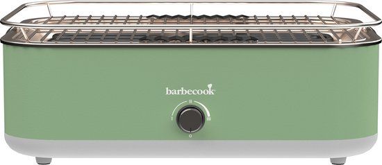 Barbecook E-Carlo elektrische tafel BBQ Paris Green - 42,5x33x16,5cm - Groen