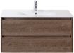 BES LED Dante Badmeubelset 100 cm - Tabacco - Keramische Wastafel Wit Enjoy