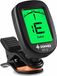 Donner DT-2 DT-2 Cliptuner, gitaar-stemapparaat, nauwkeurige chromatische tuner, akoestische gitaar, basviool, ukelele tuner