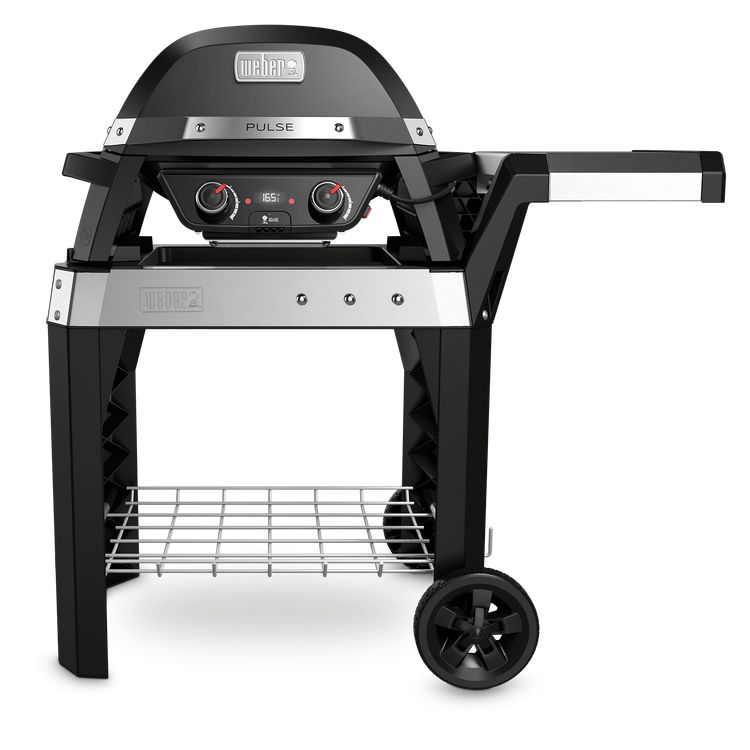 Weber Pulse 2000 Electric Grill with Cart - Black & Stainless Steel