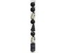 Decoris Figuur glas l2.8b2.7h6 cm zwart 9st kerst