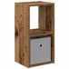 vidaXL Nachtkastje Oudhout 25,5 x 22 x 49,5 cm Bewerkt hout