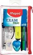 Maped examenset 10 delig in transparant etui