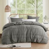Comfort Spaces Grijs Twin Size Dekbedovertrek Set