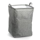 Zeller 14269 wasmand, polyester, grijs, ca. Ø 35 x 53 cm