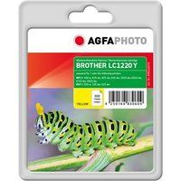 AgfaPhoto 7 ml geel compatibel inktcartridge (alternatief voor Brother LC1220Y) voor Brother DCP-J525W, DCP-J725DW, DCP-J925DW; MyMio MFC-J825N