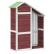 VidaXL Tuinschuur 120x53,5x170 cm Massief Grenenhout Mokka