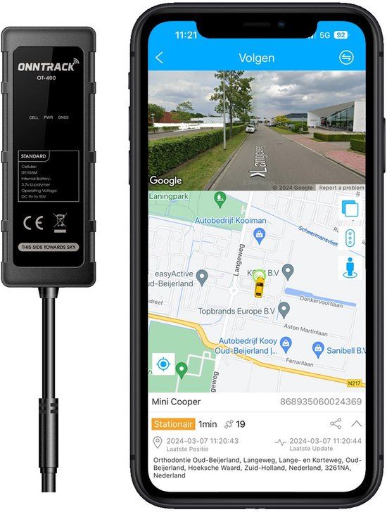 Onntrack 400 Inbouw GPS Tracker - Lifetime Gratis Tracking! - 5 Jaar Full Service Garantie - Gebruiksklaar - Super Gebruiksvriendelijk