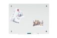 Bi-Office River magneetbord van glas, kleur wit, zonder lijst, 60 x 45 cm