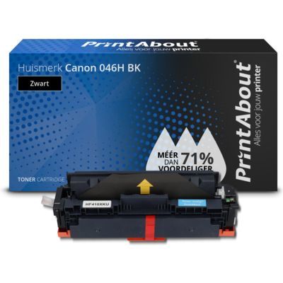 PrintAbout Huismerk Canon 046H BK Toner Zwart Hoge capaciteit