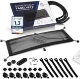 Markenlos HFXQ Precision Components Ltd. Kabelmanagement kabelgoot bureau - zwart - kunststof
