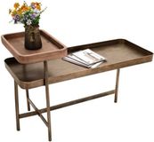 DKD Home Decor Salontafel Metaal Aluminium Hout MDF 100 x 45 x 63 cm