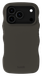 Holdit Wavy Silicone iPhone 18 Pro Hoesje Charcoal