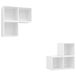 vidaXL Ensemble de meubles TV 4 pièces, blanc, en panneaux de particules