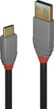 LINDY 36912 USB-kabel 1,5 m zwart, grijs