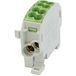 HoraeTec 080110-2-3 Hoofdleiding vertakkingsklem PA, Messing Grijs-wit (RAL 7035), Geel, Groen 1-polig 100 A 690 V Gele