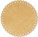 Unique Living Placemat Xmas Rond Polyester Geel Ø38cm
