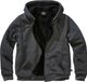 Brandit Sweatjacket Teddylining Heren Trui met capuchon - gemêleerd zwart - XXL
