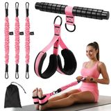 Abdominal trainer Resistance Band 3 Levels 14 to 41 kg with Pedals
