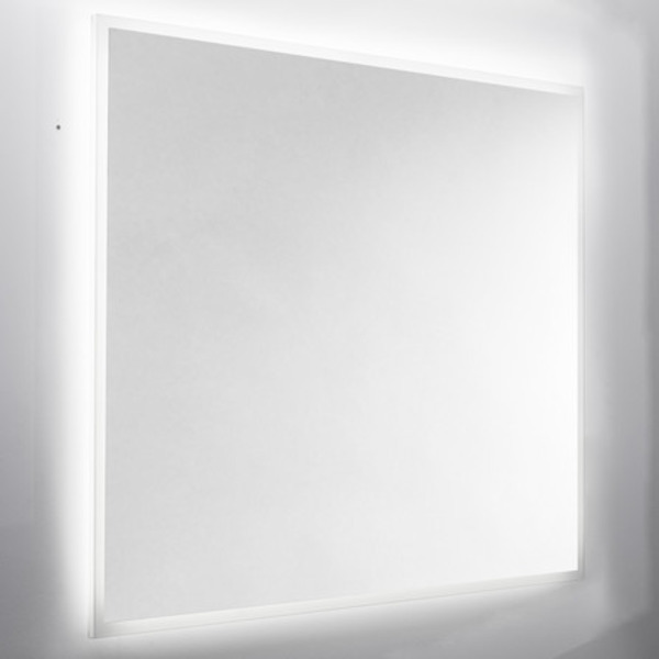 Nemo Spring Destra spiegel 70x50cm rechthoek met plexi LED gezandstraald antidamp M.P53.D.500x700.1