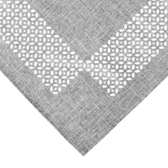 Tafelkleed - Vierkant - Lichtgrijs - 85 x 85 cm - Polyester