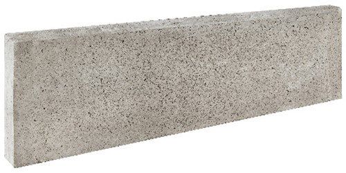 Merkloos Gardenlux Opsluitband gewapend 5 x 40 x 100 cm tuintegel Grijs per stuk