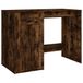 Bureau 100x49x75 cm bois traité couleur chêne fumé