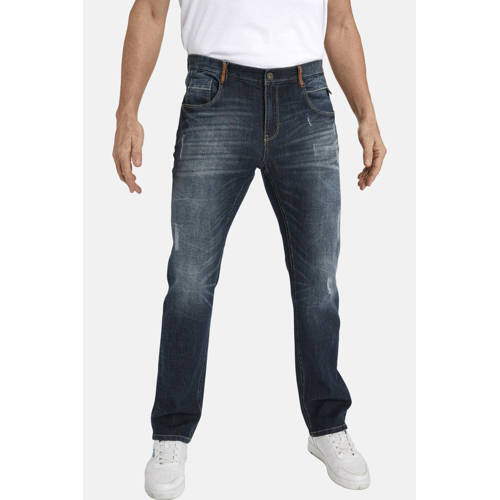Jan Vanderstorm Jan Vanderstorm +FIT Collectie loose fit jeans JURIEN Plus Size donkerblauw