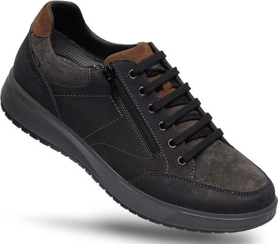 Grisport 43639-02 Wandelschoenen Heren Grijs Leer Maat 41