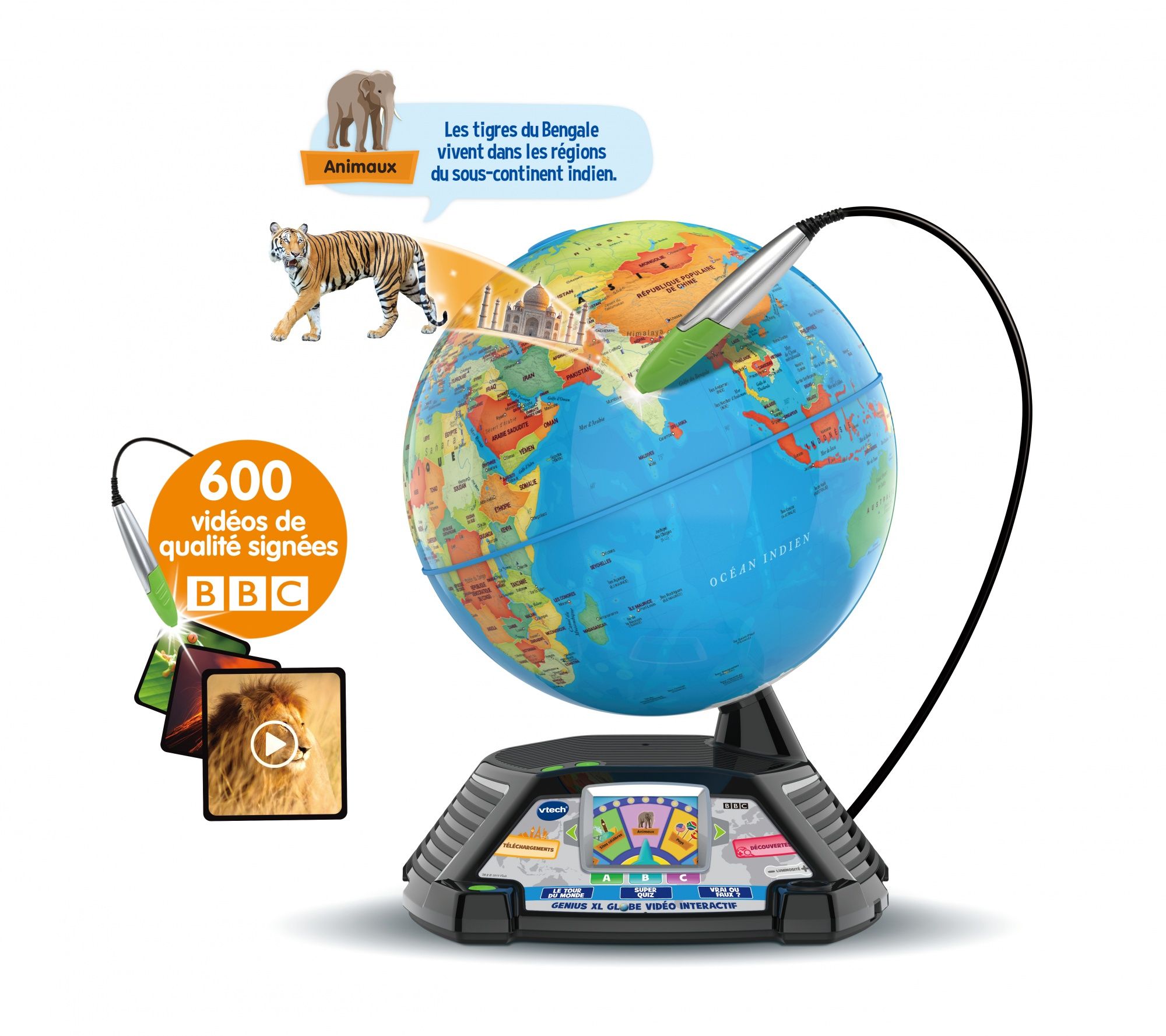 VTech Genius XL Globe Video Interactif