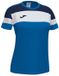 Joma Crew IV Colorblock T-shirt Korte Mouw Royal/Navy Polyester Meisjes 12-14 Jaar