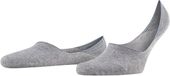 FALKE Heren Step Medium Cut onzichtbare sokken katoen grijs - maat 41-42