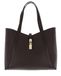 FURLA Cuir Shopper Goccia Tote Bag Cioccolato Marron foncé