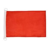 AZ FLAG Bootvlag Effen rood 45x30 cm Mesh Polyester Plastic Ringen
