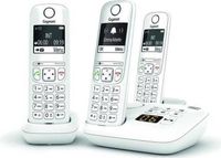 Gigaset Draadloos vast telefoonapparaat AS690 A Trio, wit, 2 handsets, 20 melodieën, handsfree functie, monochroom display