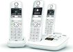 Gigaset Draadloos vast telefoonapparaat AS690 A Trio, wit, 2 handsets, 20 melodieën, handsfree functie, monochroom display