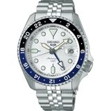 SEIKO 5 Sport GMT automatische zilveren wijzerplaat Batman Bezel herenhorloge SSK033