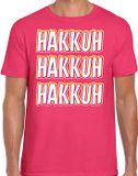 Bellatio Decorations Verkleed T-shirt voor heren - jaren 90 - roze - gabber - foute party/carnaval M