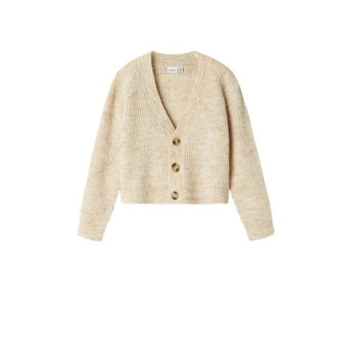 NAME IT KIDS Gemêleerd Vest NKFHOLLY Beige