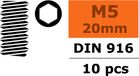 Revtec Jeu de vis sans tête - M5X20 - Acier - 10 pcs
