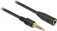 Delock 3.5mm Jack Audio/Video Extension Cable - 1m - Black