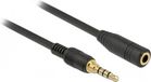 Delock 3.5mm Jack Audio/Video Extension Cable - 1m - Black
