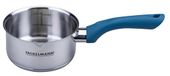 Fackelmann Braadpan Essential Ø 12 cm van roestvrij staal met ergonomische bakeliet handgreep, hittebestendig en roestvrij voor alle warmtebronnen, blauw