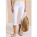 Jeans coupe slim jambe slim 3/4